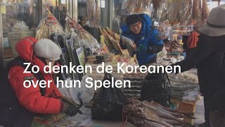 Op de markt van Gangneung Zo denken Koreanen over de spelen  RTL NIEUWS [upl. by Ahsieyt611]