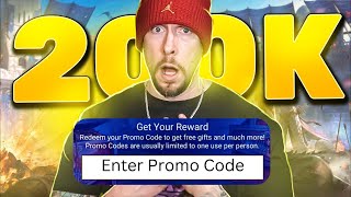 Plarium Gave me an EXCLUSIVE Promo Code for 200k Subscribers [upl. by Eatnoj806]