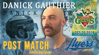 POST MATCH  Danick Gauthier [upl. by Pietje]