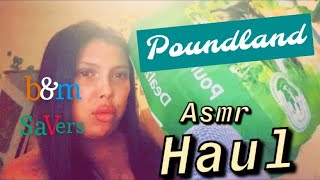 ASMR Haul 🛍️👛 beauty home cats etc Poundland bampm and savers 🤑 [upl. by Lobel152]