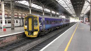 Northern Rail Class 158 Departing Preston 08519 [upl. by Ahsiet]