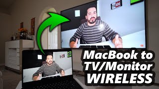 How to Connect MacBook Air M3 to TV or Monitor WIRELESSLY [upl. by Hemetaf]