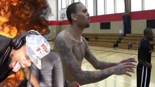 10000 ON THE LINE KEVIN HART vs CHRIS BROWN FULL COURT BASKETBALL REACTION [upl. by Suzan163]