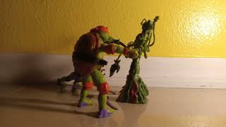 Raph and Leo vs Snakeweed TMNT STOP MOTION [upl. by Griffin]