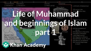 Life of Muhammad and beginnings of Islam part 1  World History  Khan Academy [upl. by Jordain]