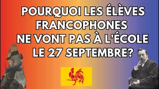 Histoire de la fête la communauté française de Belgique du 27 septembre [upl. by Pedro]