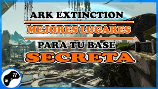 TOP 4 LUGARES DE ARK EXTINCTION PARA HACER NUESTRA BASE PVP [upl. by Htebi]