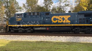 CSX 7089 Rollin’ On Down The Track In Selma NC [upl. by Ylim331]