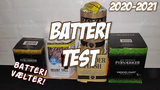 FYRVÆRKERI TEST 20202021  FORSKELLIGE BATTERIER BATTERI VÆLTER [upl. by Auhoj]