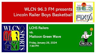 12624  LCHS Railer boys basketball vs Mattoon [upl. by Neelhtakyram]