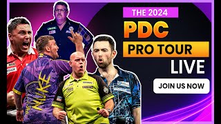 2024 PDC Pro Tour Live  Players Championship 08 [upl. by Ziza]