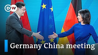 Germany and China Foreign Ministers discuss Ukraine war international relations  DW News [upl. by Saidnac]