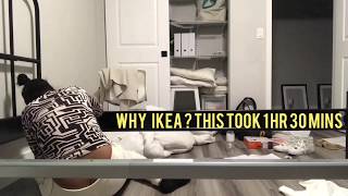 Living Single  Ikea Sagstua Bed and Live amp Sleep Mattress Assembly [upl. by Adnaluoy993]