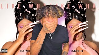 DONT HURT EM BARDI  Cardi B  Like What Freestyle Official Music Video REACTION [upl. by Odravde419]