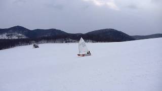 downhill opti sailing [upl. by Ulund]