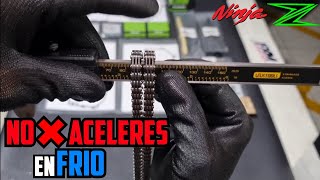 Diagnostico Cadenilla👀 Sistema de Lubricación🩸 SONIDO de MOTOR💚Kawasaki Z250 [upl. by Hearn]