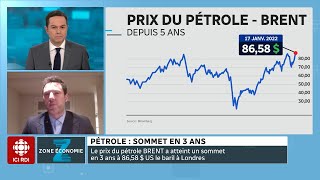 Zone économie  Le pétrole à 100  le baril [upl. by Moyer]