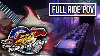 Rock ‘N’ Roller Coaster Starring Aerosmith  Queue and Preshow  Full Ride POV [upl. by Eirena398]