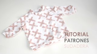 DIY Patrones y tutorial sudadera de niño [upl. by Marola]