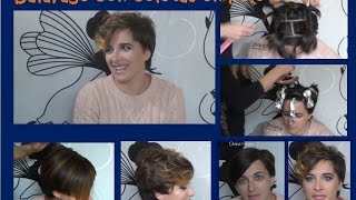 MECHAS BALAYAGE CON COLETAS EN PELO CORTO [upl. by Artemas]