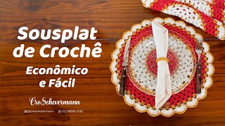 Sousplat de Crochê fácil e econômico [upl. by Arriet890]