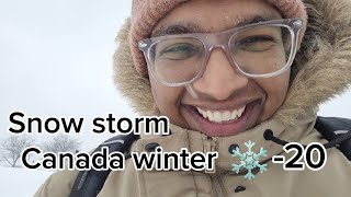 Canada Snow Storm Vlog 3 [upl. by Anawad118]