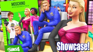 FULL MOSCHINO STUFF PACK Item SHOWCASE CAS BUILD BUY Review  The Sims 4 [upl. by Icnarf]