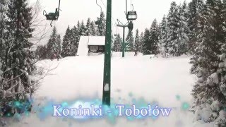 Koninki Ski  Ostoja Koninki  Tobołów  kolej [upl. by Mehitable]