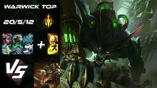 TOP Warwick vs Renekton  EU Challenger Patch 1420 [upl. by Yrneh]