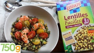 Recette de Salade de lentilles  750g  EXPRESS [upl. by Eserrehs235]