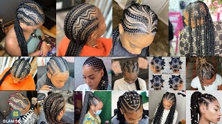 COMPILATION Braids Hairstyles Black Women Quick Easy Long NATURAL Cute Crochet Braided Hair Style [upl. by Panthea]