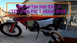 2024 KTM 500 EXCF TESTING FIX FOR AIRBOX THOUGHTS [upl. by Frances515]