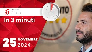 “IN TRE MINUTI” NOTIZIARIO DEL 25 NOVEMBRE 2024 [upl. by Eugirne120]