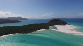 Aerial Drone 360 Whitehaven Beach Whitsundays [upl. by Yenoh235]