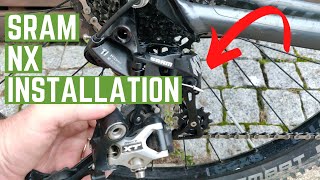 SRAM NX Rear Derailleur Installation and Adjustment  11 Speed [upl. by Eirojam887]