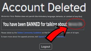 Roblox BANNED People For TALKING About This [upl. by Otrebron719]