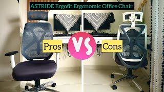 ASTRIDE Ergofit Ergonomic Office Chair for Home  2D Headrest Adjustable Arms amp Lumbar Support [upl. by Yul]