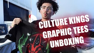 CULTURE KINGS GRAPHIC TEE UNBOXING🔥😱 [upl. by Reeve]