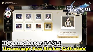 Dreamchaser Sticker Collection Locations Honkai Star Rail Dreamscape Pass Stickers [upl. by Rafaelia]