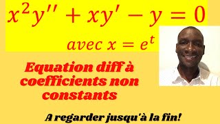 Equation différentielle du second ordre à coefficients non constants  Exercice 6 [upl. by Ezechiel]