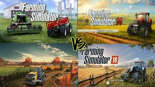 FS18 vs FS16 vs FS14 vs FS game comparison [upl. by Illyes]