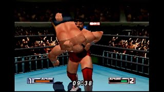 Virtual Pro Wrestling 2 Steve Williams バーチャルプロレス2 スティーブ・ウィリアムス Oklahoma Stampede オクラホマ・スタンピード [upl. by Sahcnip]