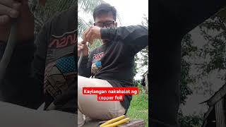 Balutin ng Copper foil minivlog welding tips tricks [upl. by Anyek]