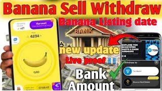 BANANA FREE AIRDROP CLAIM NOW  Banana 🍌 Airdrop How Claim Free Telegram Airdrop 500 [upl. by Lemmueu]