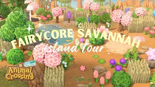 Fairycore Savannah Island Tour  Animal Crossing New Horizons [upl. by Aluino]