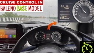 Finally cruise control activated in baleno base model 2024  baleno sigma cruise control working [upl. by Jasisa761]