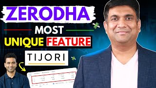 Zerodha New Feature TIJORI  ZERODHA Most Unique Feature [upl. by Elletnahs]