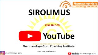 Sirolimus Renal safe immunosuppressant drug [upl. by Pleasant244]