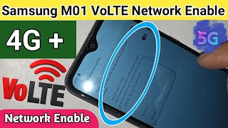 Samsung galaxy m01 VoLTE Network enable [upl. by Zaraf308]