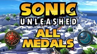 Sonic Unleashed  APOTOS SUN amp MOON MEDAL LOCATIONS [upl. by Rennold]